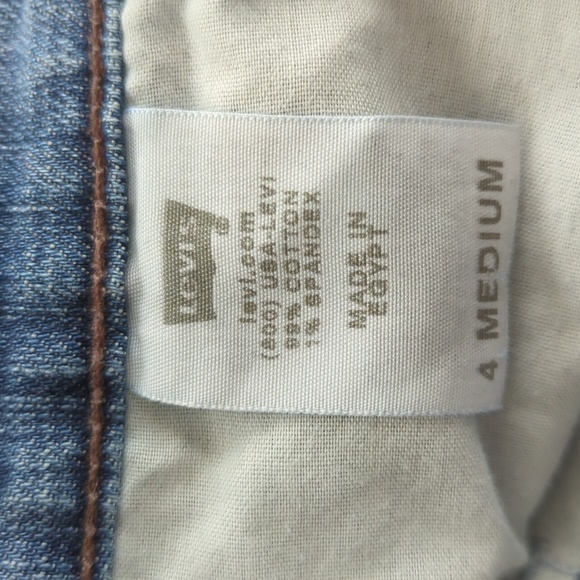 Levi's 515 Boot Cut Jeans 4M Blue Pockets - Picture 4 of 16